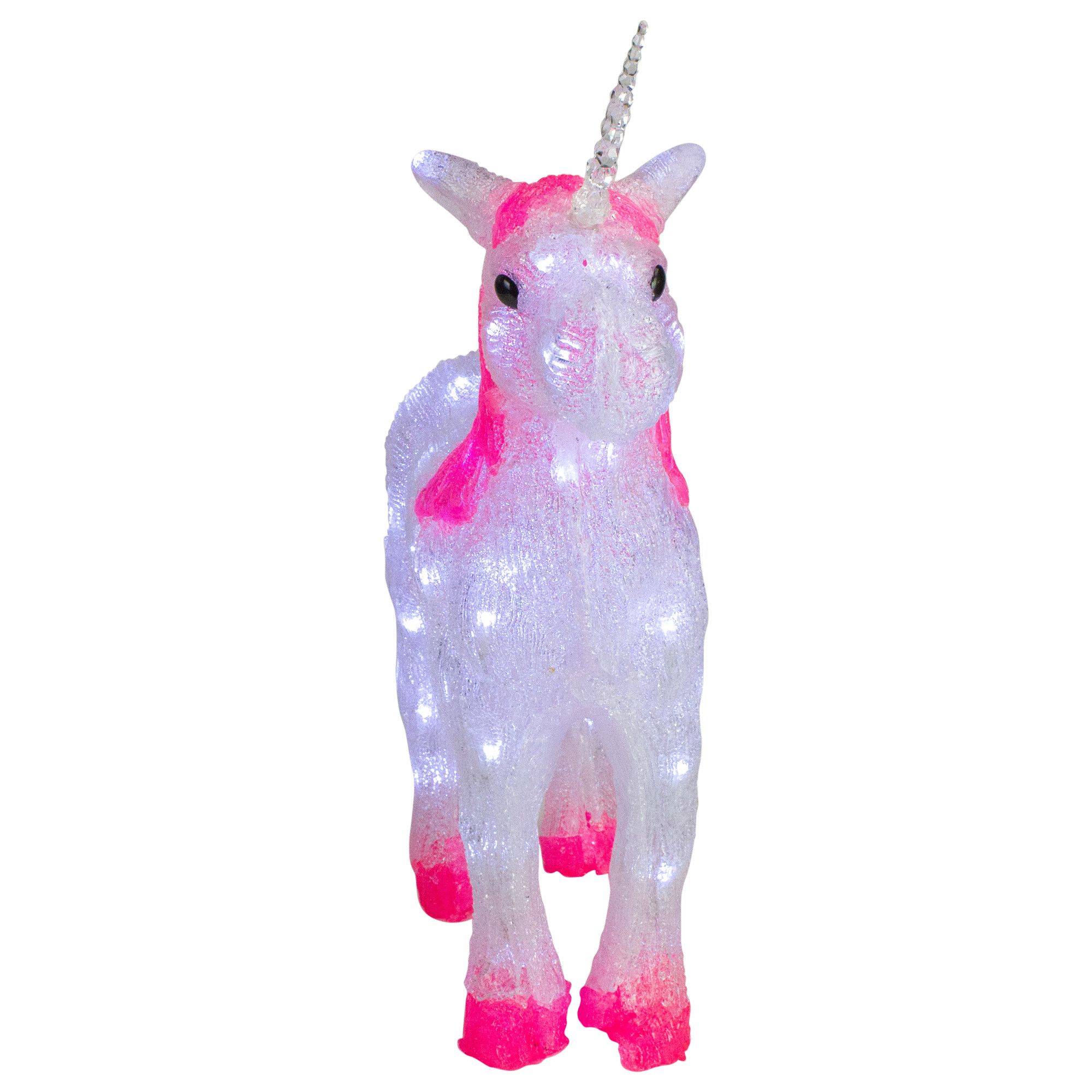 23" Lighted Commercial Grade Acrylic Unicorn Christmas Display