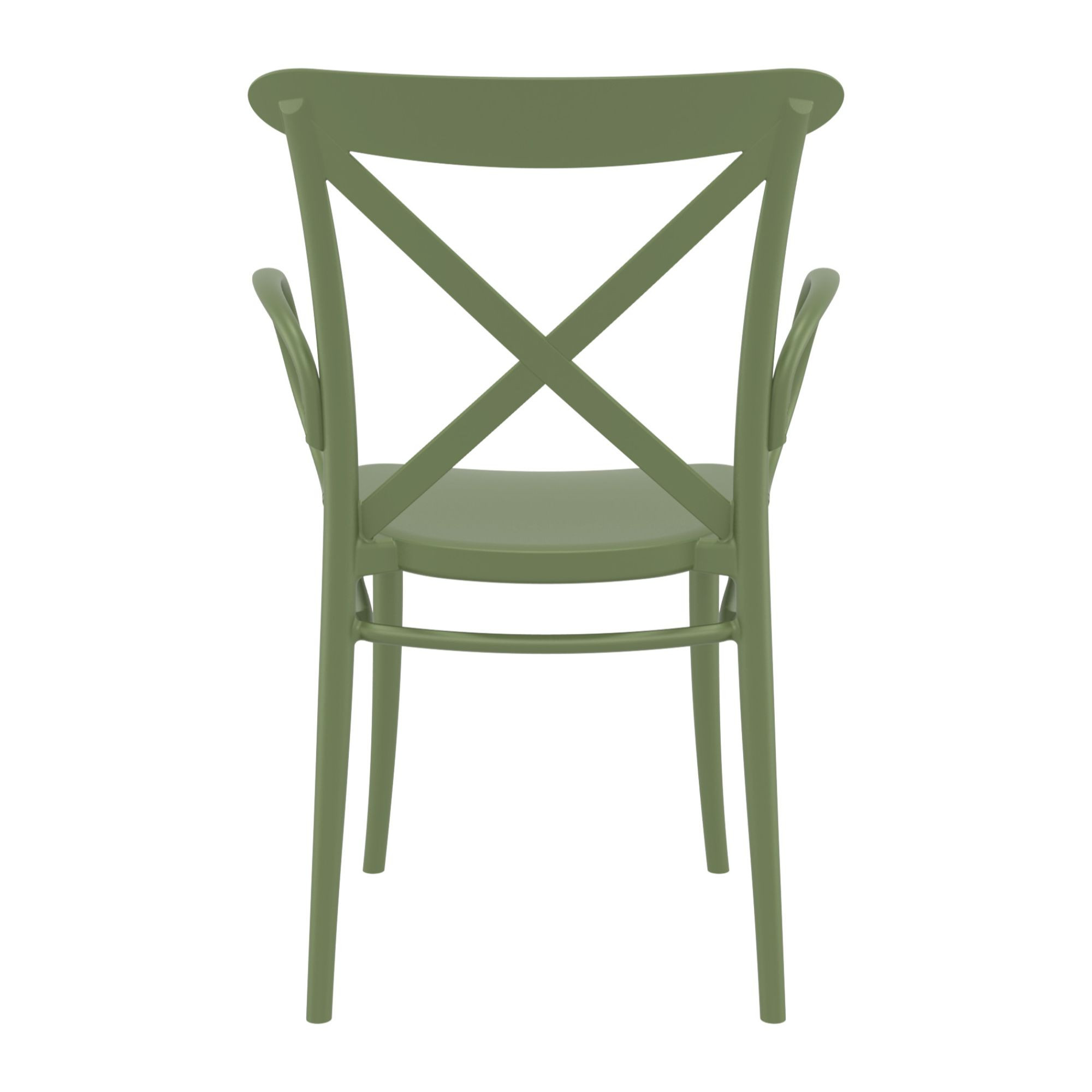 34.25" Olive Green Stackable Outdoor Patio XL Arm Chair Christmas Central