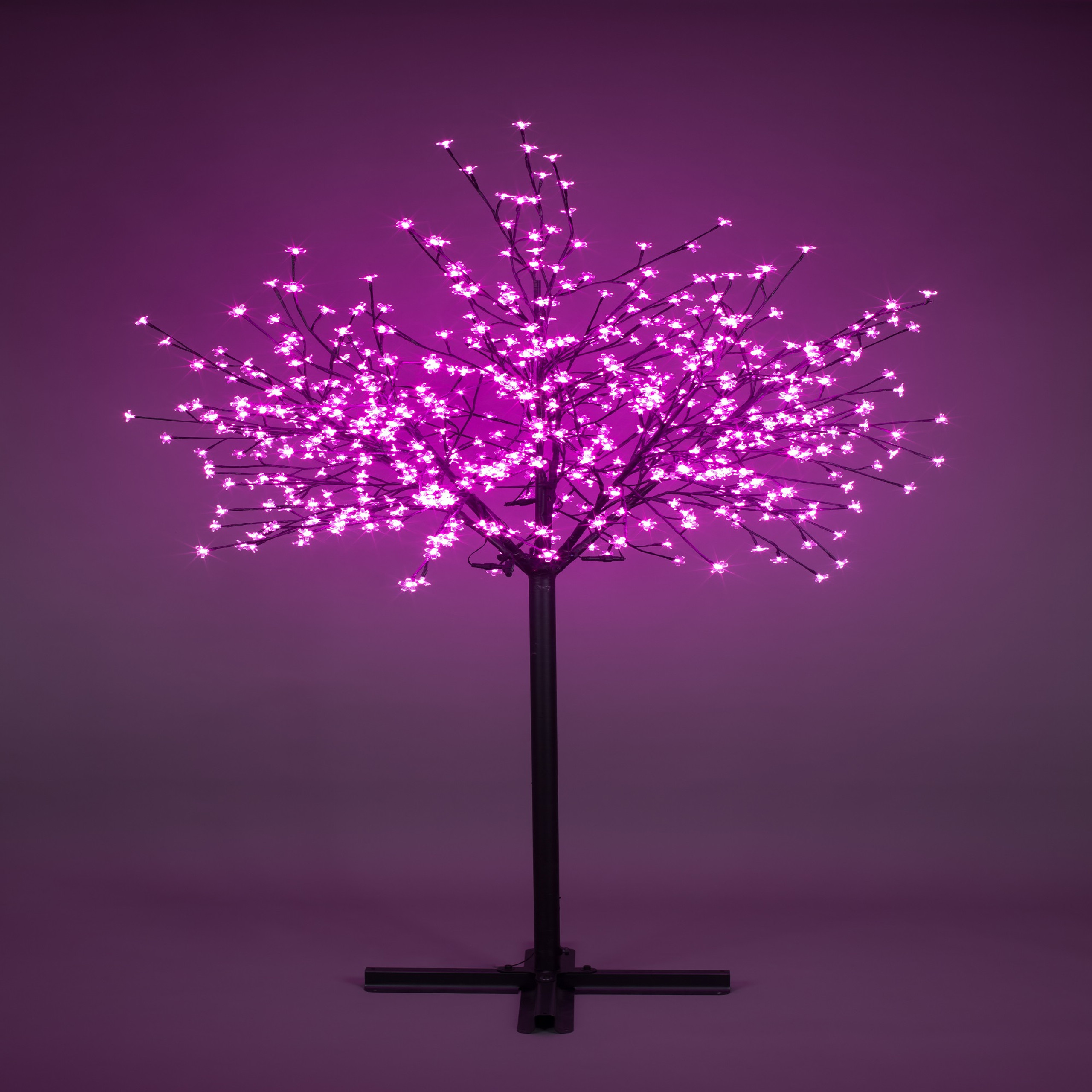 7' PreLit Outdoor Cherry Blossom Artificial Tree Warm LED Lights