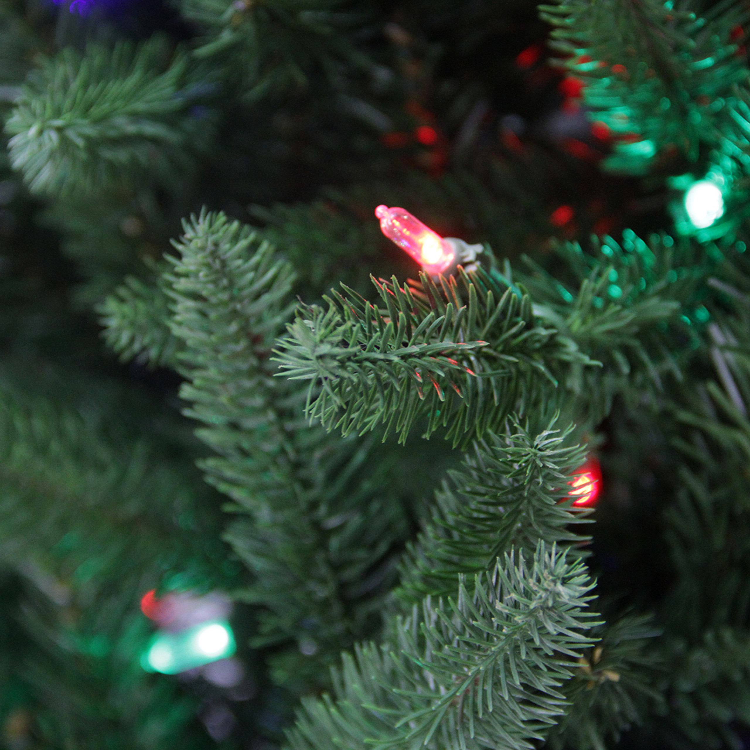 7.5' PreLit Mixed Pine MultiFunction Remote Control Artificial