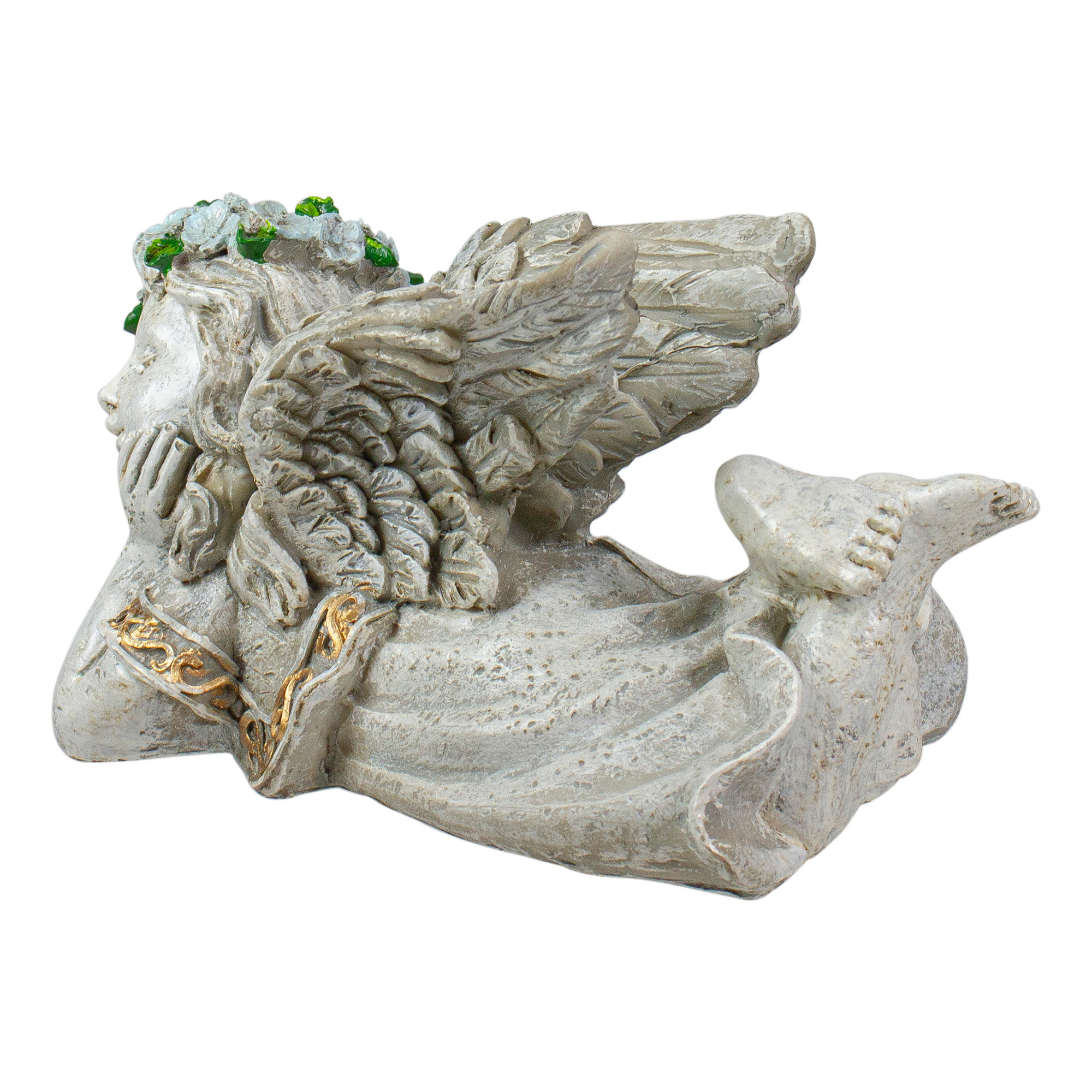 8" Daydreaming Angel Outdoor Patio Garden Statue Christmas Central