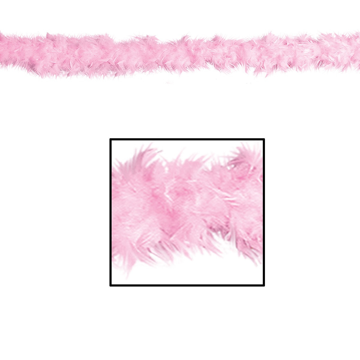 6' Club Pack of 6 Pink Party Favor Fancy Feather Boa Christmas Central