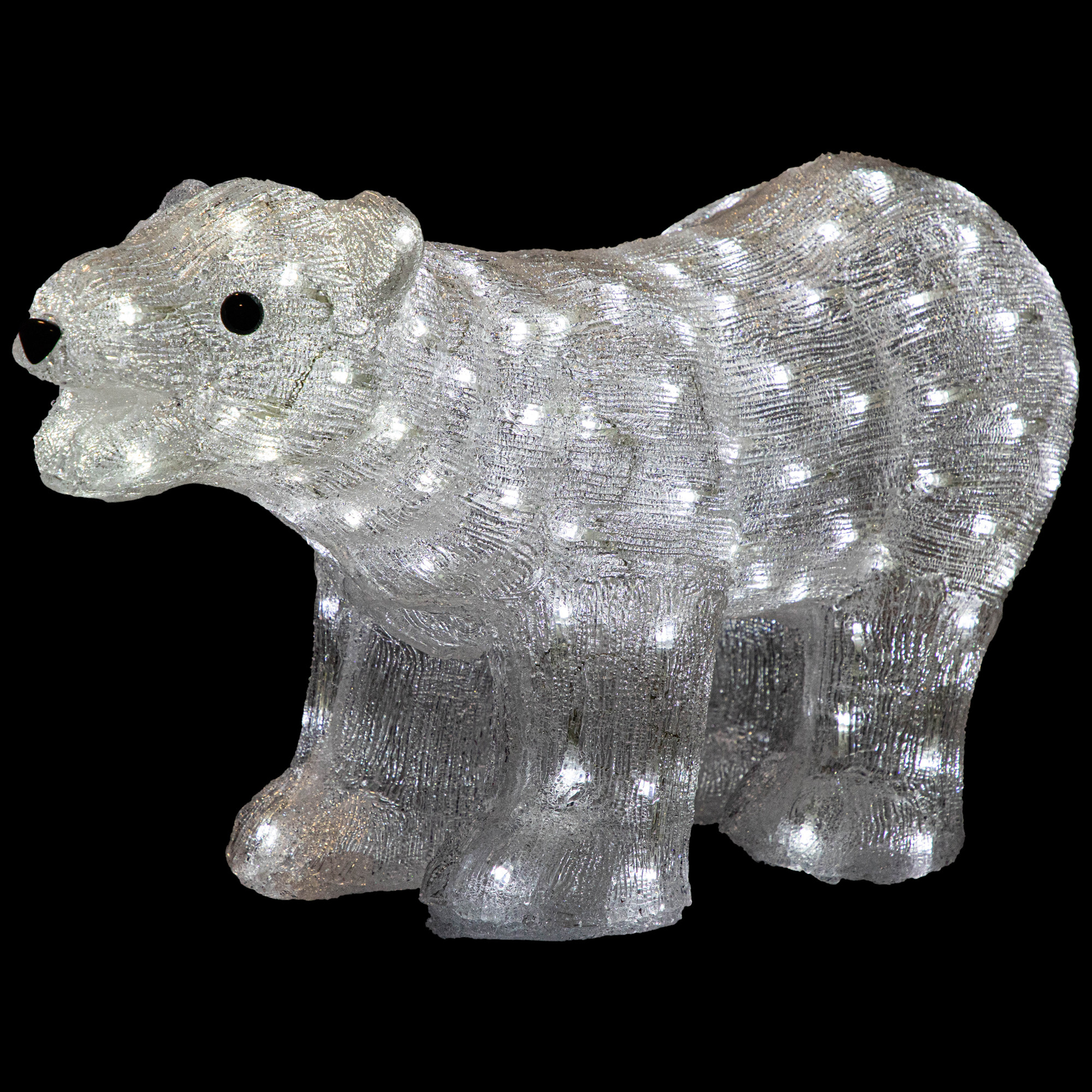 28" LED Lighted Commercial Grade Acrylic Polar Bear Outdoor Christmas