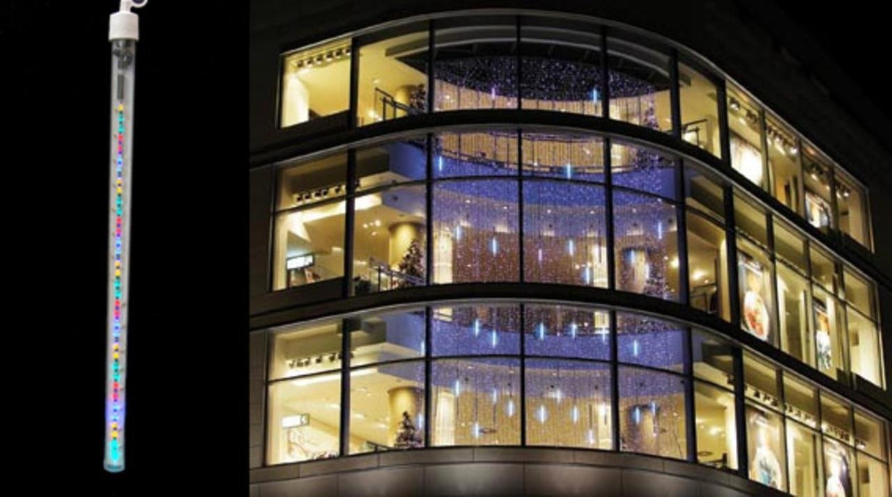 36" LED Dripping Icicle Tube Christmas Decoration with Multi Lights