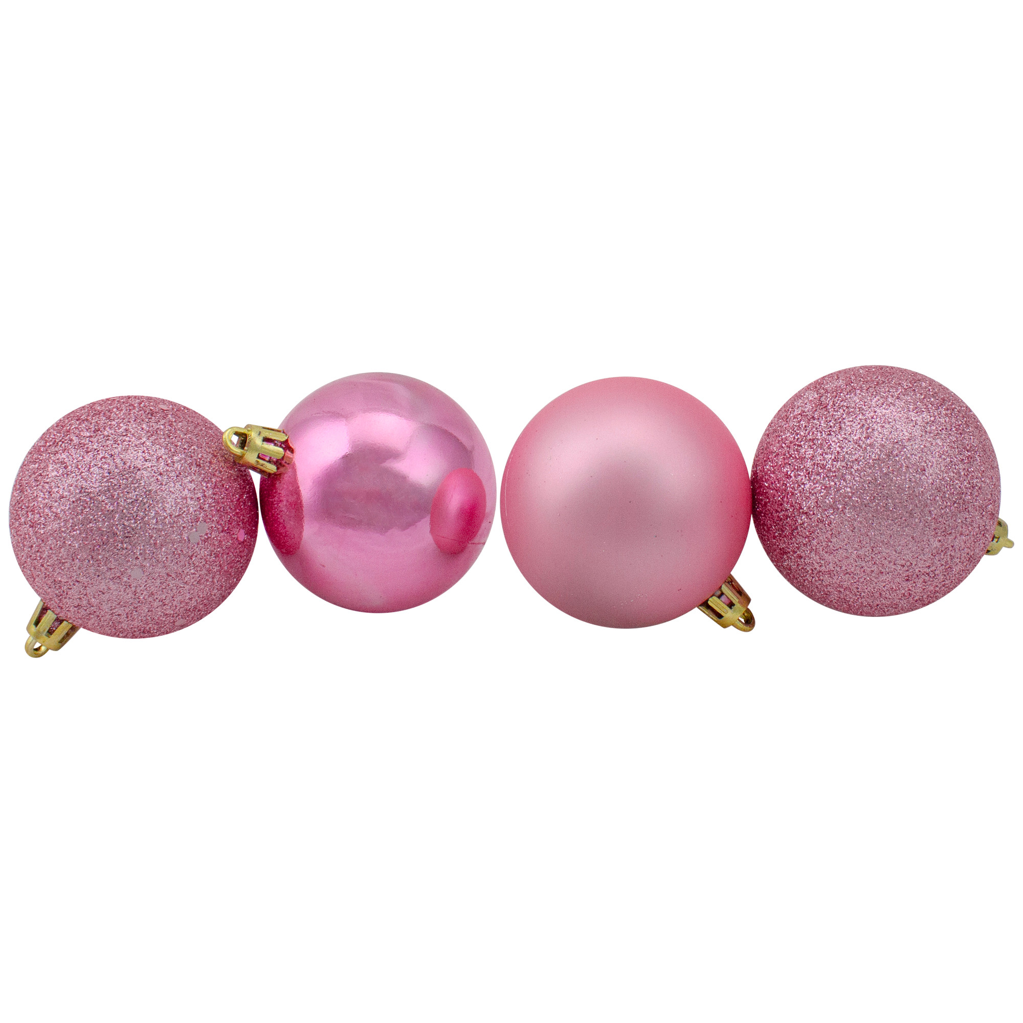 Pink Shatterproof Christmas Ornaments 