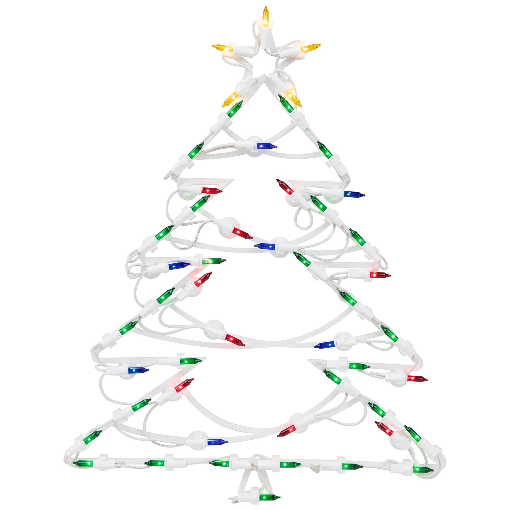 18" Lighted Tree Christmas Window Silhouette Decoration Christmas Central