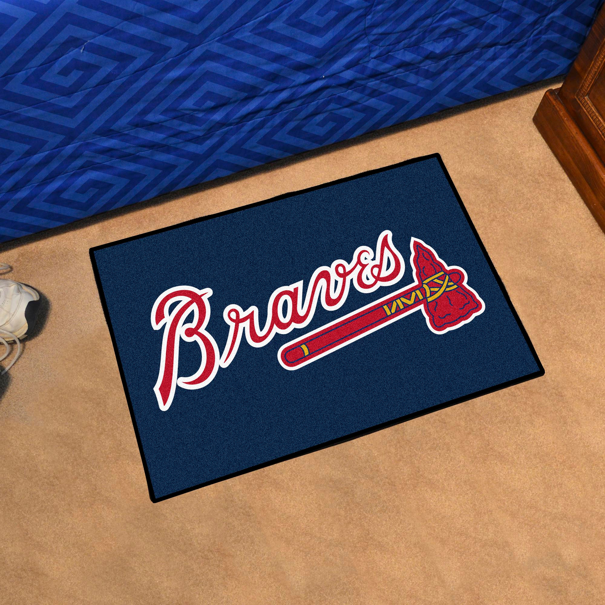 MLB Atlanta Braves Starter Mat Area Rug | Christmas Central