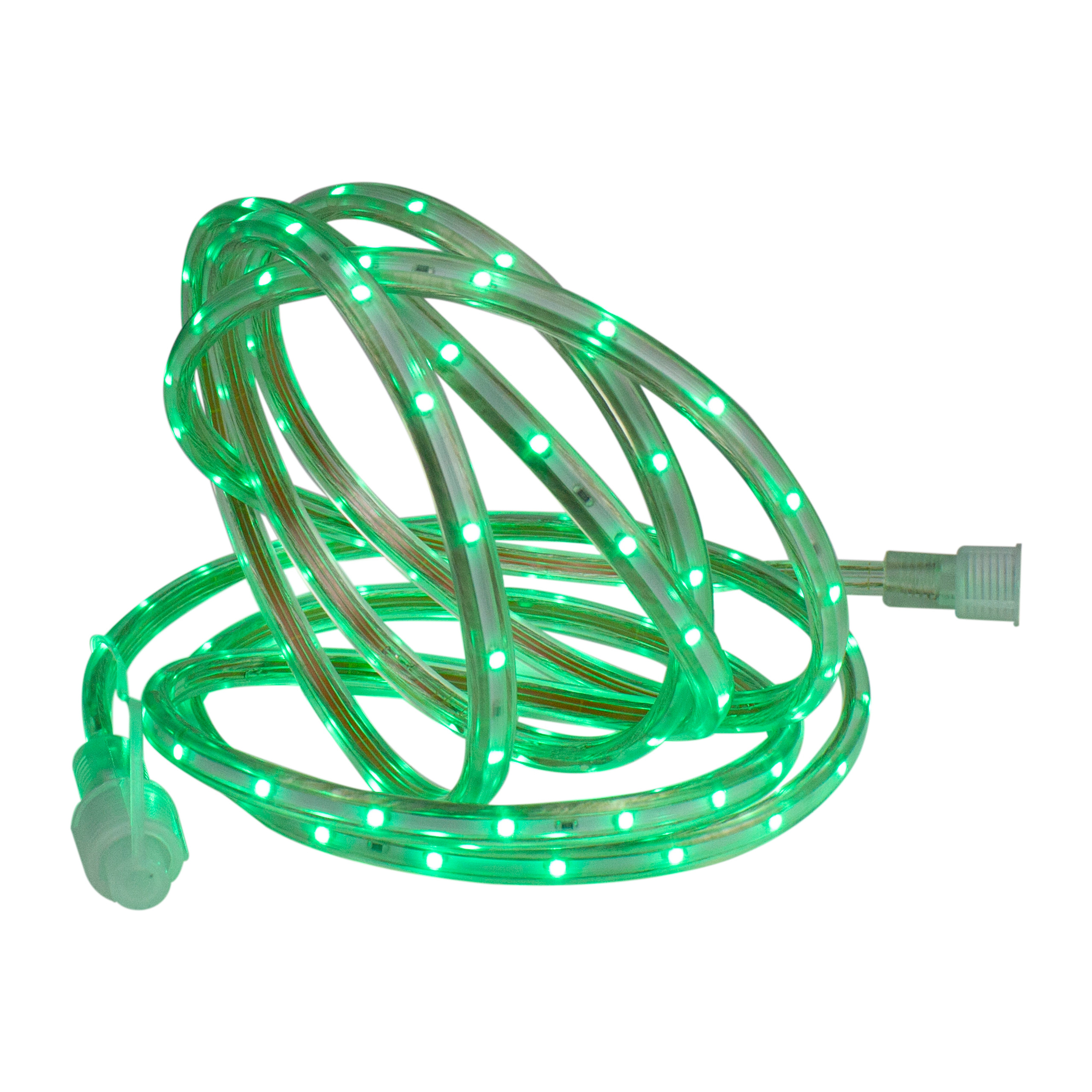 Green LED Outdoor Christmas Linear Tape Lighting - 30 ft Clear Tube ...