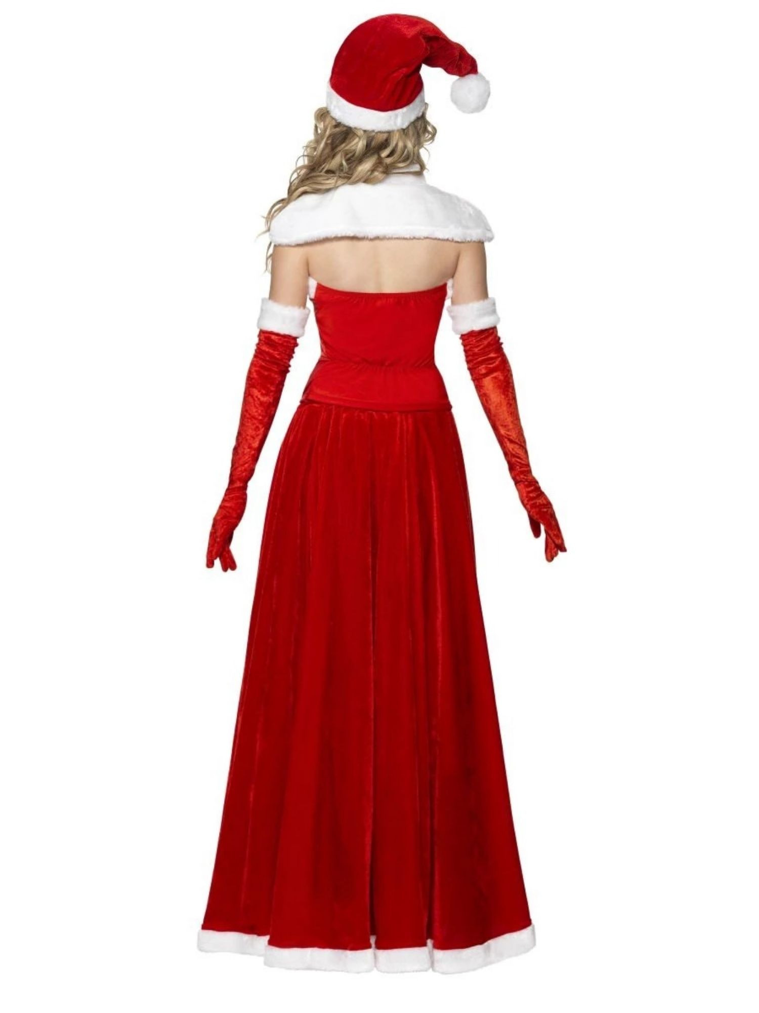 40" Red & White Miss Santa Women Adult Christmas Costume Small — free download