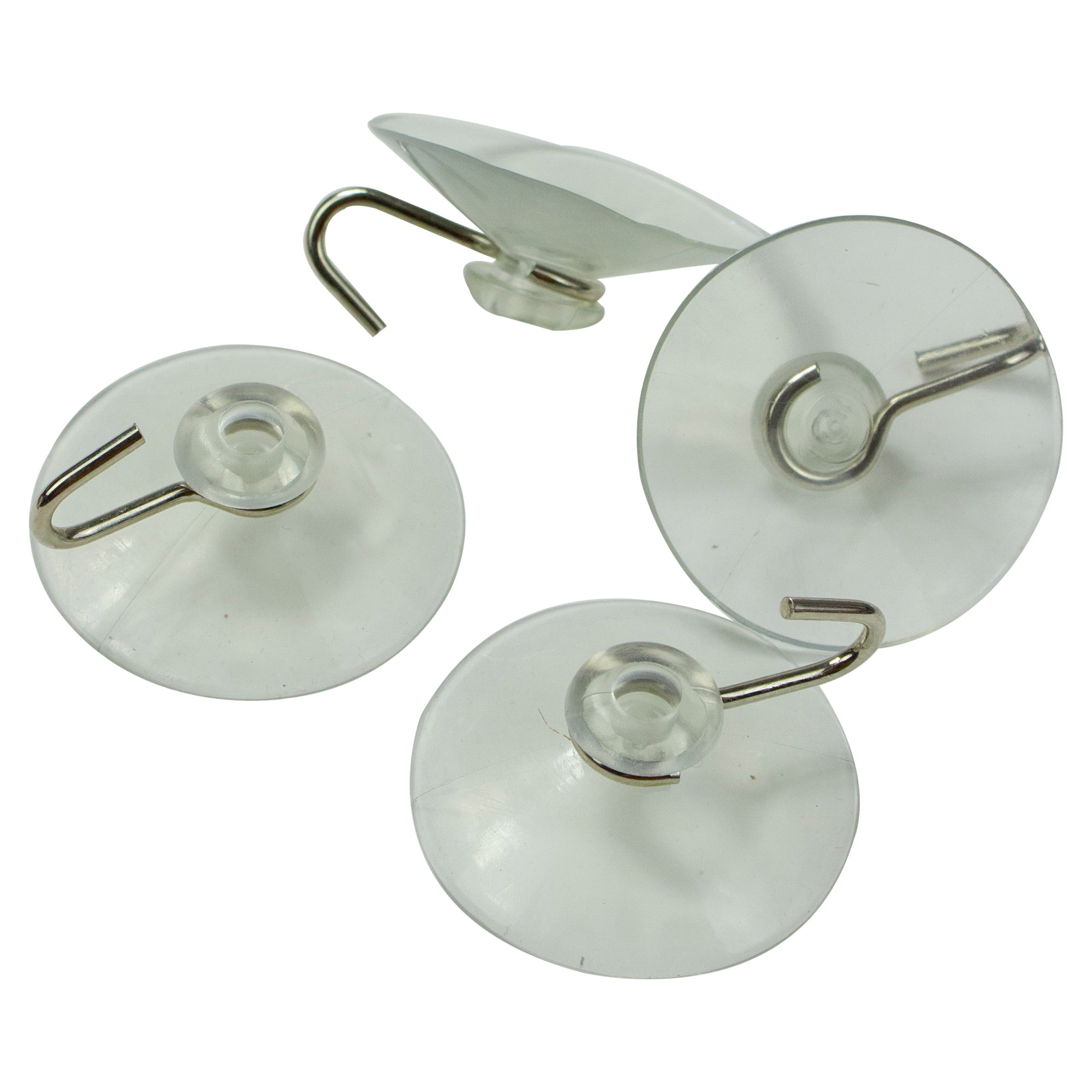 Set of 4 Clear Medium Christmas Decorative Suction Cups Christmas Central