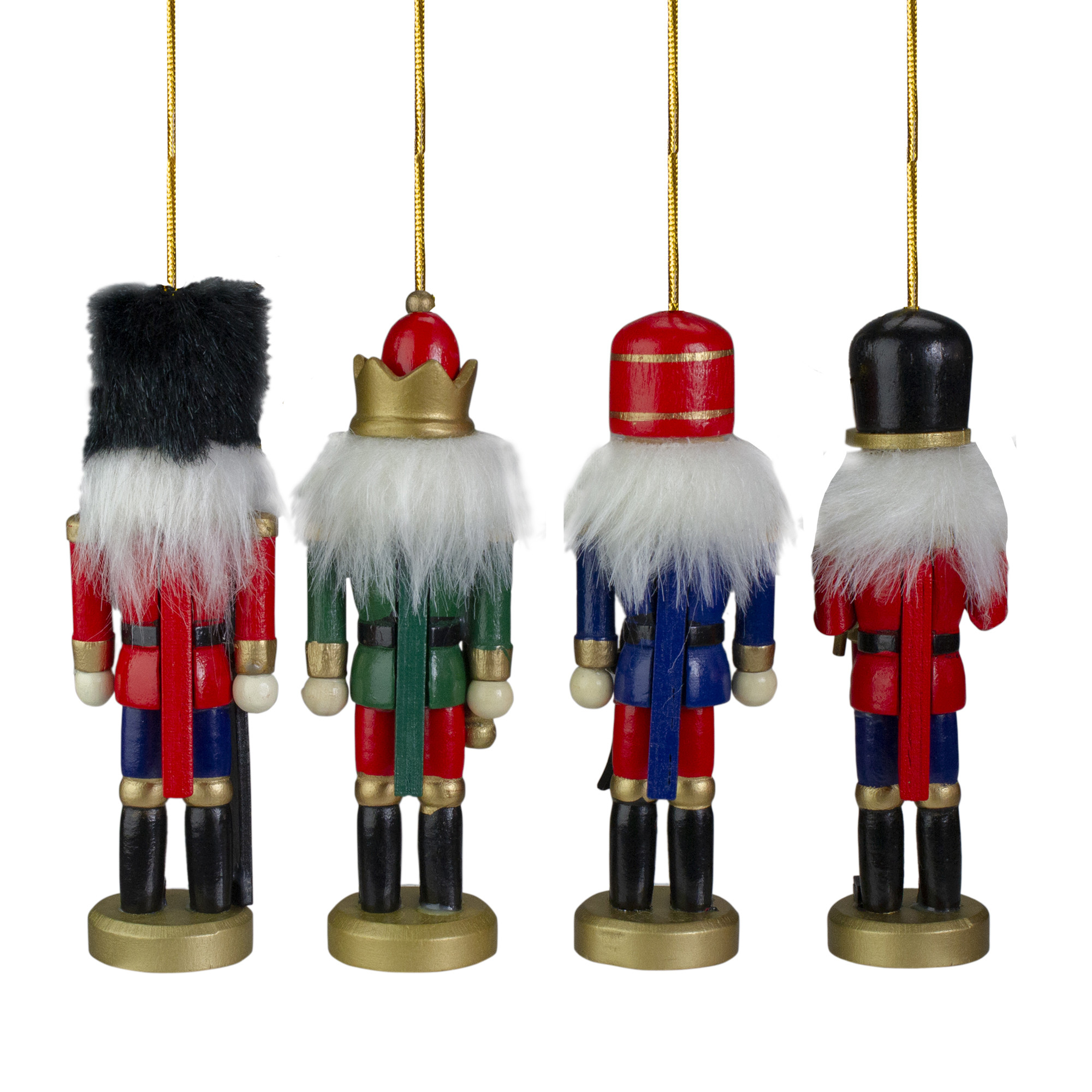 Set of 4 Assorted Classic Nutcracker Ornaments 5" | Christmas Central