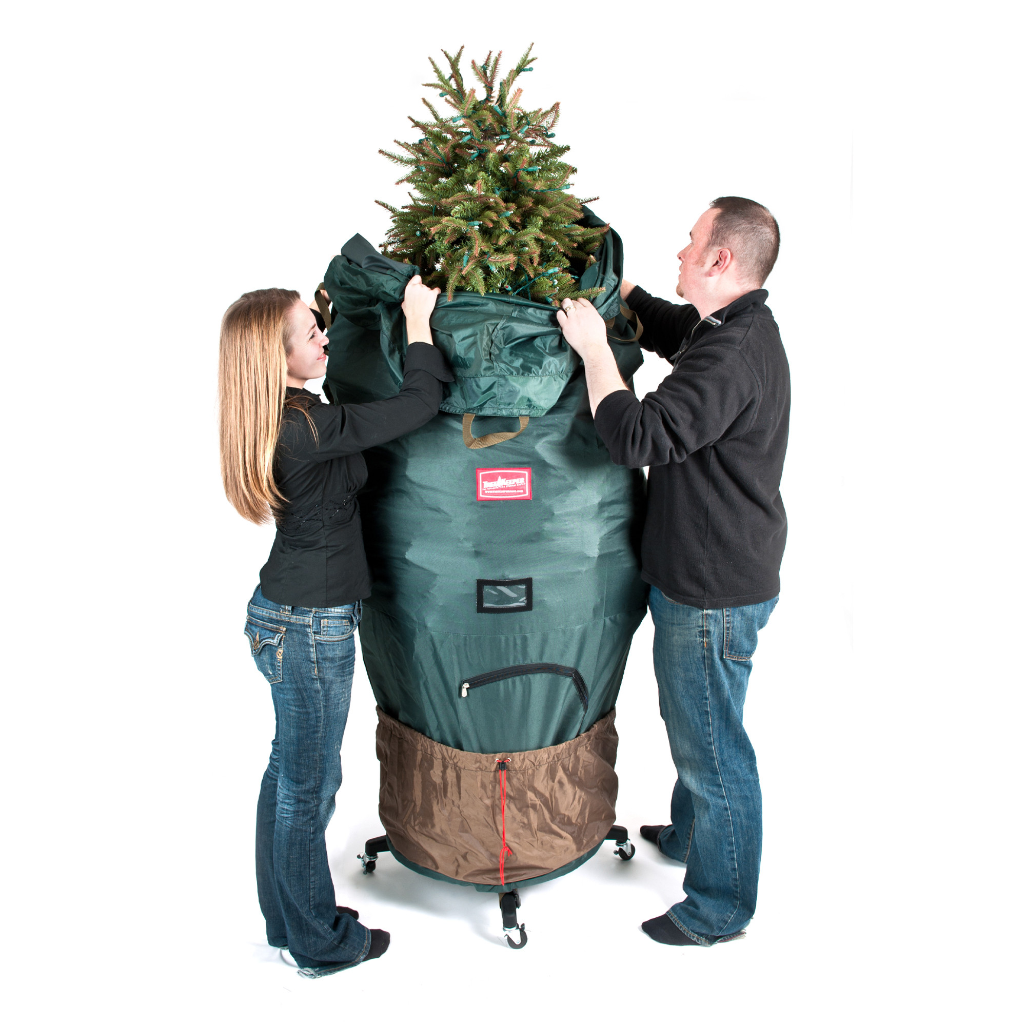 Patented Medium Upright Tree Storage Bag With 2 Way up to 7' Tree