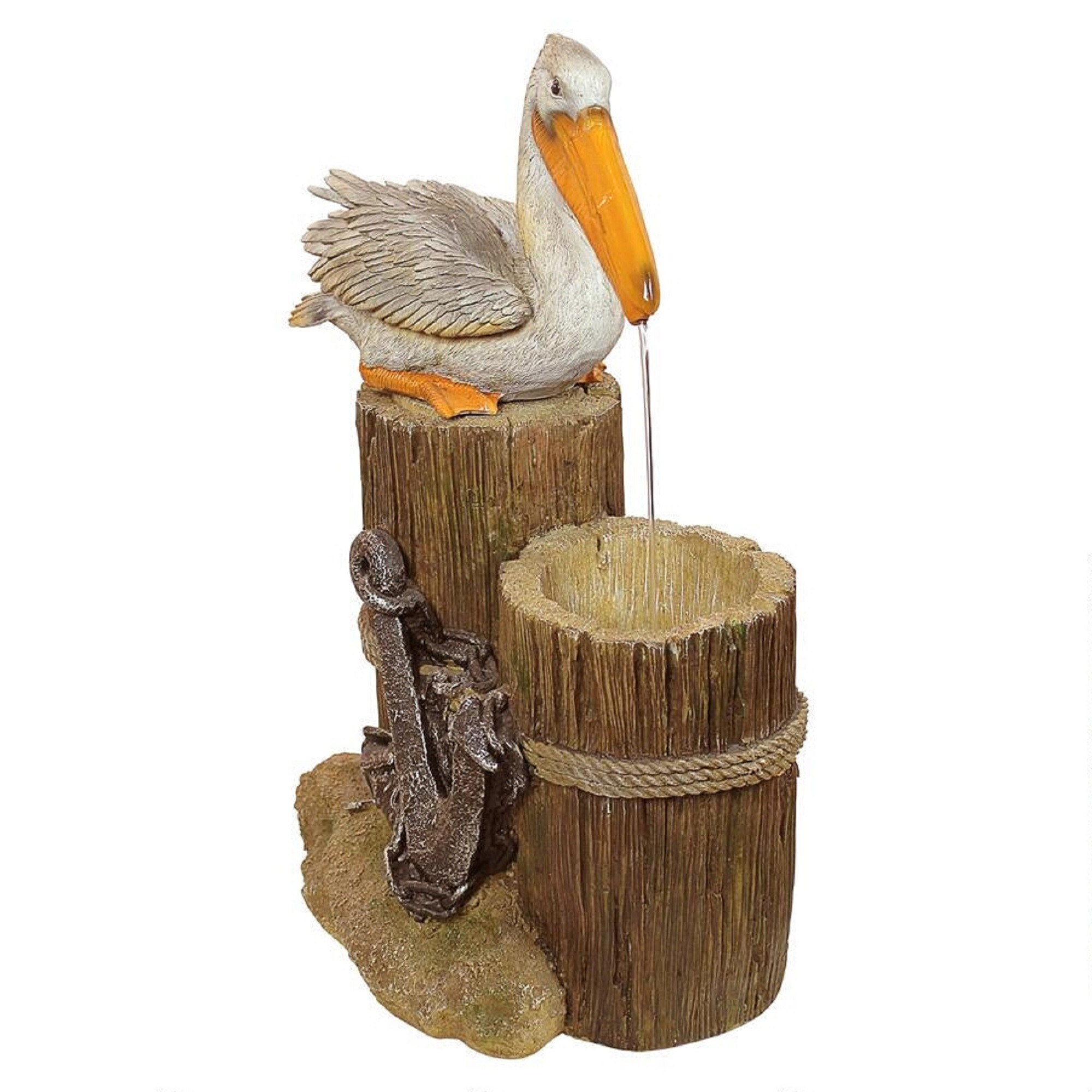 22.5" Pelican Spouting Water Indoor/Outdoor Water Fountain Christmas