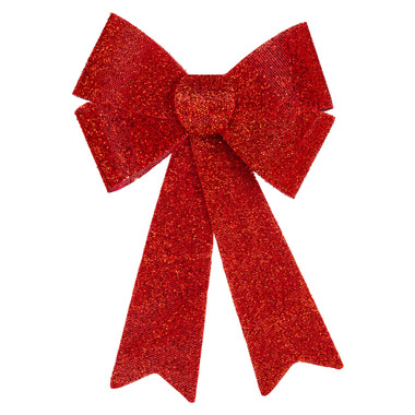 Red Christmas Decorative Bows / Set 12 Bows / Xmas Red Velvet Bows / Small  Red Velvet Decor Bows / Christmas Tree Bows / Velvet Red Bows 