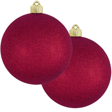 Alert Red Shatterproof Christmas Long Drop Ornament 12.5 inch (320mm)