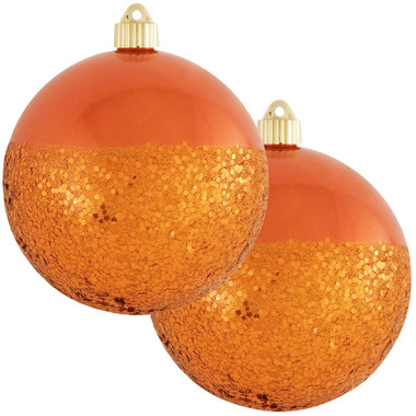 Alert Red Shatterproof Christmas Long Drop Ornament 12.5 inch (320mm)