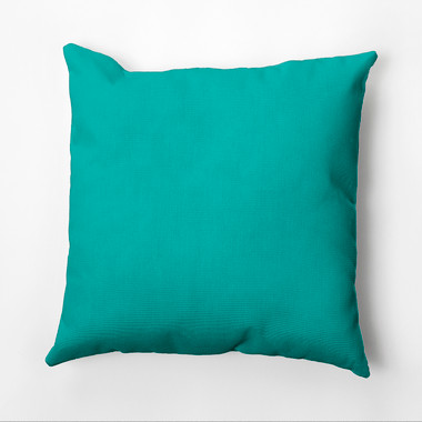 Tiwari Home 20 Blue Crushed Velvet Square Throw Pillow