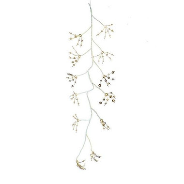 9' x 10 Pre-lit Wispy Willow White Artificial Christmas Garland