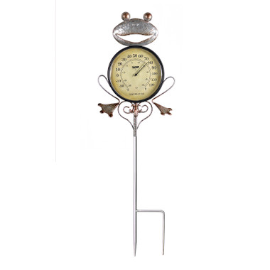 Woodland Tree Outdoor Wall Clock & Thermometer