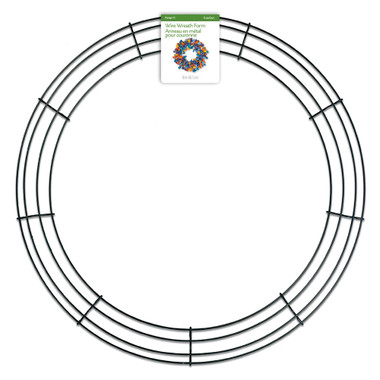 Wreath Frame - Metal Wire Wreath Rings/Frame 14 in. Green Wire Frame  Perfect for Crafts Floral, Christmas Decor- 2 PACK 