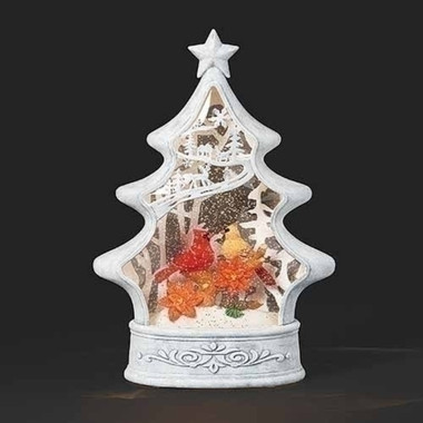 Northlight Icy Crystal Snow Globe Glitter House LED Tabletop Decor