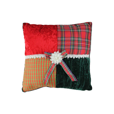 Melrose Beaded Joy and Noel Holiday Pillow (Set of 2)