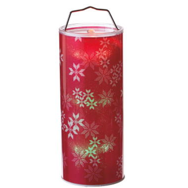 Travelwant Festive Lighted Christmas Lantern with LED Lights, Lit