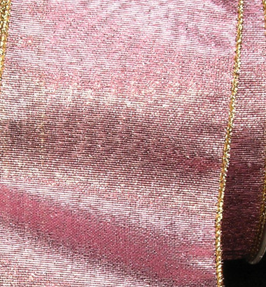 Gold Solid Metallic Wired Craft Ribbon 6 x 20 Yards