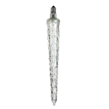 300-Count Clear Mini Icicle Christmas Lights, 9 ft Green Wire