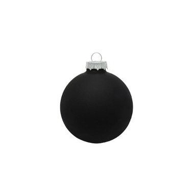 12ct Black Shatterproof 4-Finish Christmas Ball Ornaments 4'' (100mm),  Color: Black - JCPenney