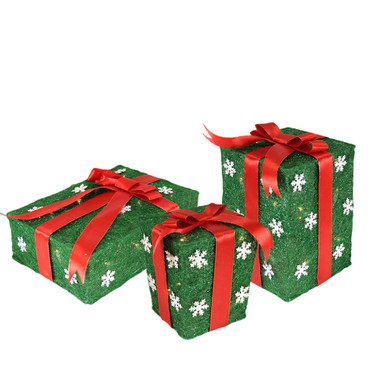 Outdoor Christmas Gift & Bow Decorations