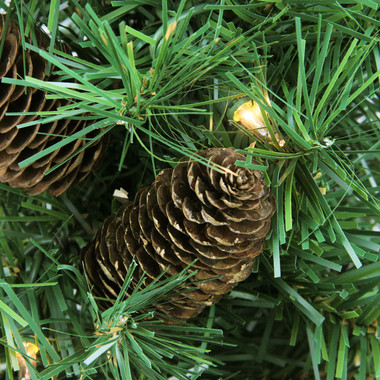 LYU 45cm Balls Snowflake Pine Cone Decor Golden Ribbon Mini Christmas Tree  with Treetop Star Mini Christmas Tree Artificial Table Top Desk Decor  Artificial Christmas Tree Party Supplies 