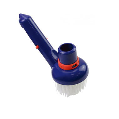 Pool Central 18.25 Blue Flexible Nylon Bristle Brush with Aluminum Handle