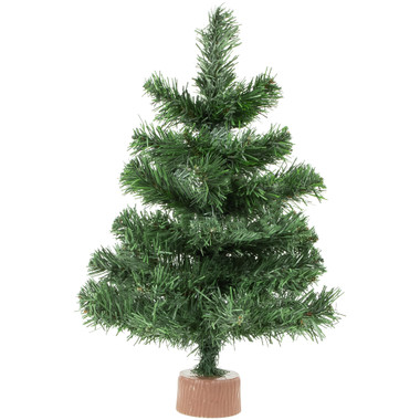 Pack of 2 Small Artificial Canadian Pine Christmas Trees by Factory Direct  Craft - Mini 12 inch Pine Trees with Wood Bases - Add to Holiday Décor and