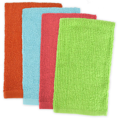 Set of 8 Lime Green Solid Rectangular Dish Towels & Dish Cloths 19