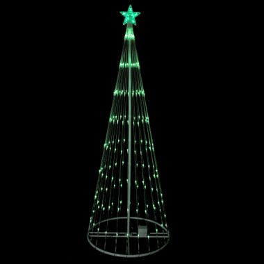 Christmas Cone Tree LED Light, 6ft 265 LED Light Show Christmas Tree w —  CHIMIYA