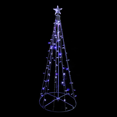 6ft Spiral Christmas Tree Light Remote 16Color LED Lighted