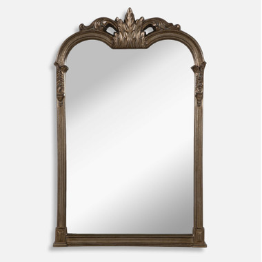 Set of 2 Matteo Square Antique Finish Wall Mirrors with Aged Black Metal  Frames