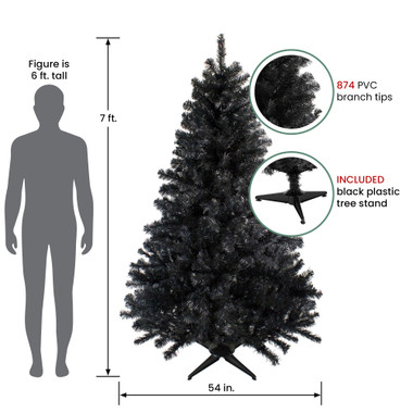 10) Christmas Halloween Black Orange Black Plastic Tree Ornaments