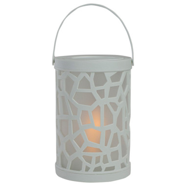 12.4-Inch LED Lighted Battery Operated Lantern Warm White Flickering Light