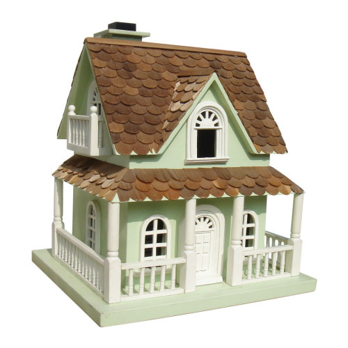 14.5" Fully Functional Enchanted Fairytale Cottage Outdoor Garden Birdhouse - IMAGE 1