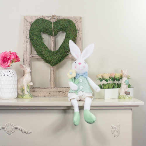 Boy Bunny Rabbit Easter and Spring Figure - 24" - Green - IMAGE 1