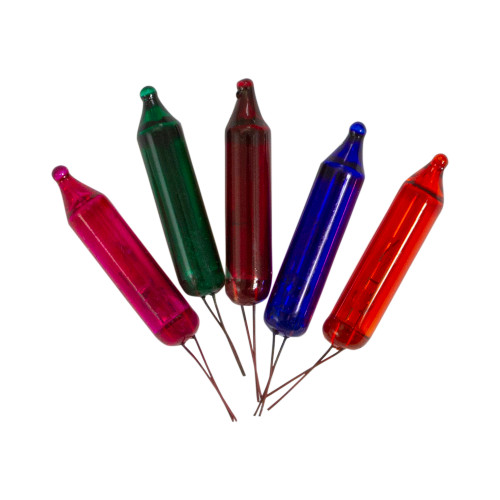 Mini Christmas Replacement Bulbs - 2.5 Volts - Multicolor - Pack of 5 - IMAGE 1