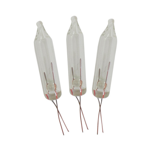 Pack of 5 Clear Christmas Replacement Bulbs, 3.5 Volts - IMAGE 1