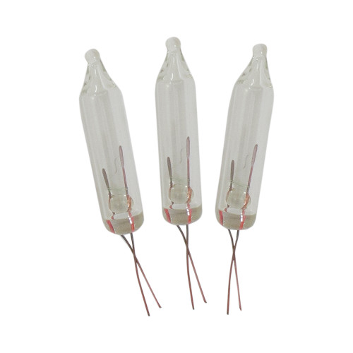 Mini Christmas Replacement Bulbs - 12 Volts - Clear - Pack of 5 - IMAGE 1