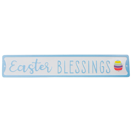 Metal Easter Blessings Wall Sign - 20.25" - IMAGE 1