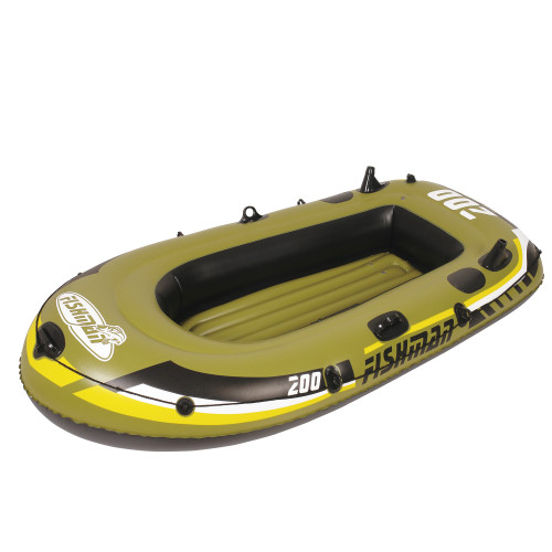 86" Inflatable Fishman 200 Boat with Oar and Pump Set - IMAGE 1