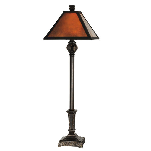 31.25" Field-Stone MIssion Style Buffet Table Lamp with Shade - IMAGE 1