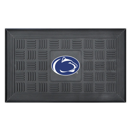 19.5" x 31.25" Black and Blue NCAA Penn State Nittany Lions Outdoor Door Mat - IMAGE 1