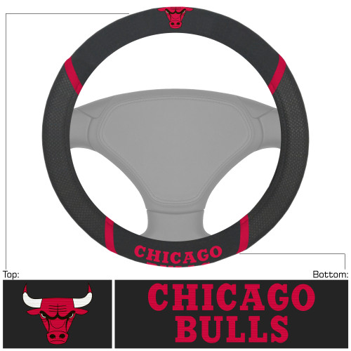 NBA Chicago Bulls Steering Wheel Cover Automotive Accessory - IMAGE 1